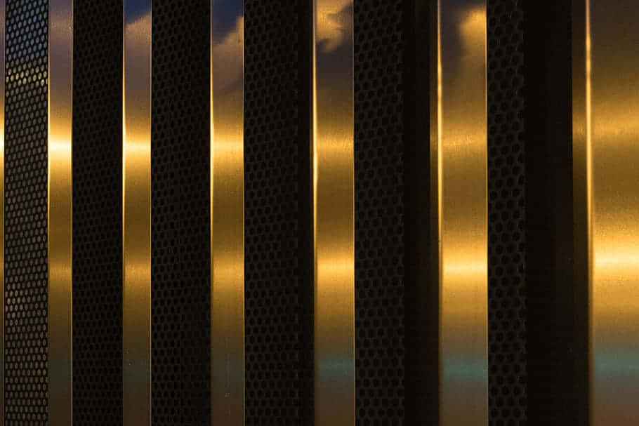 Luxurious Elegance: Black And Gold Background
