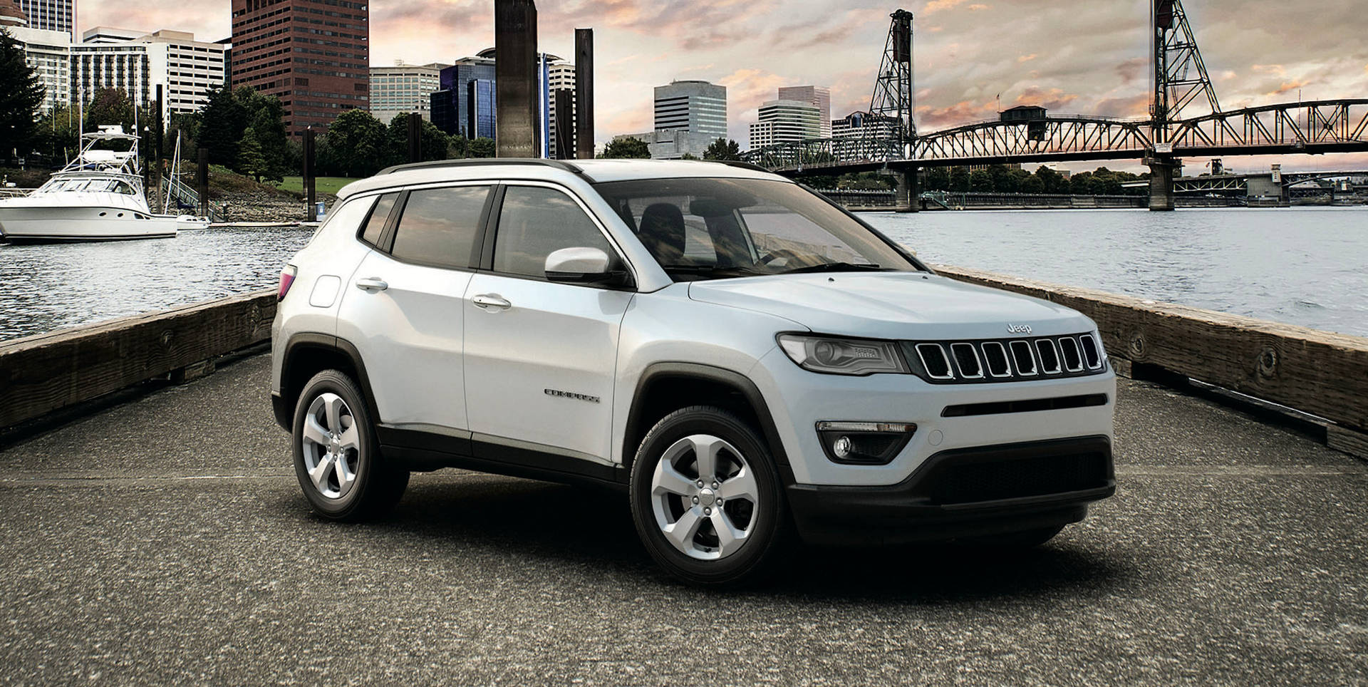 Luxurious Elegance - The White Jeep Compass