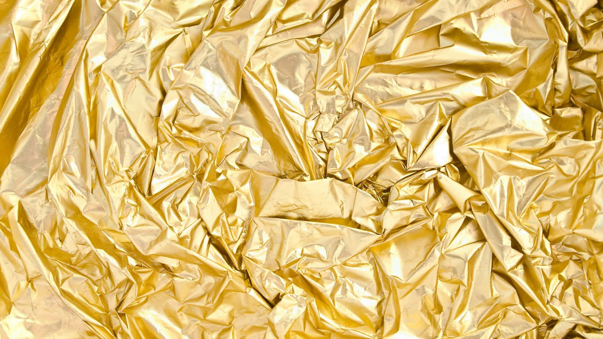 Luxurious Gold Silk Fabrics Background