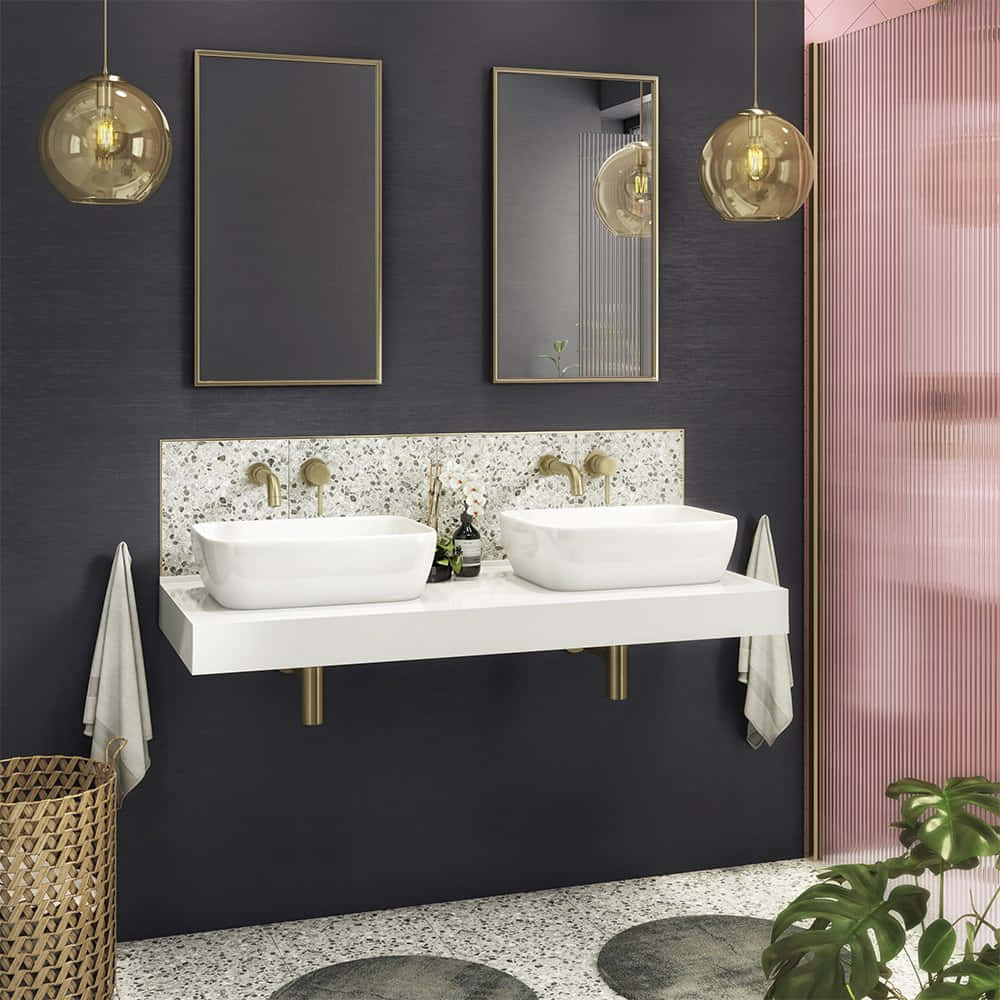Luxurious Modern Bathroom Interior Background