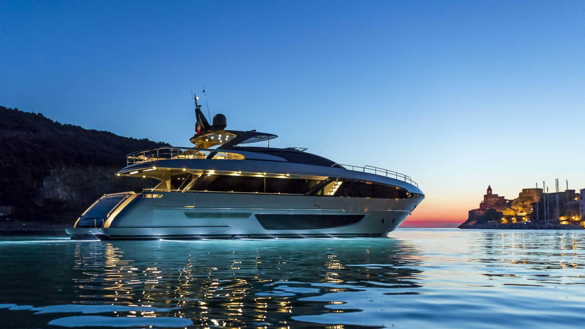 Luxurious Private Yacht Sailing The High Seas