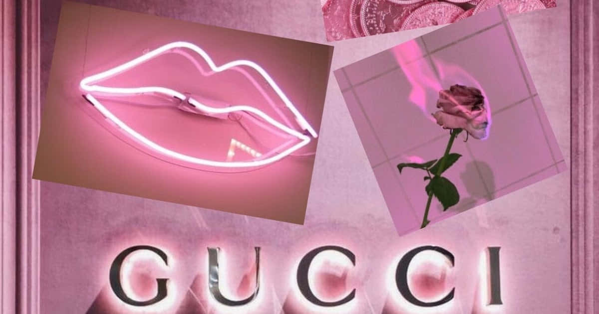 Luxurious Purple Gucci Shoes Background