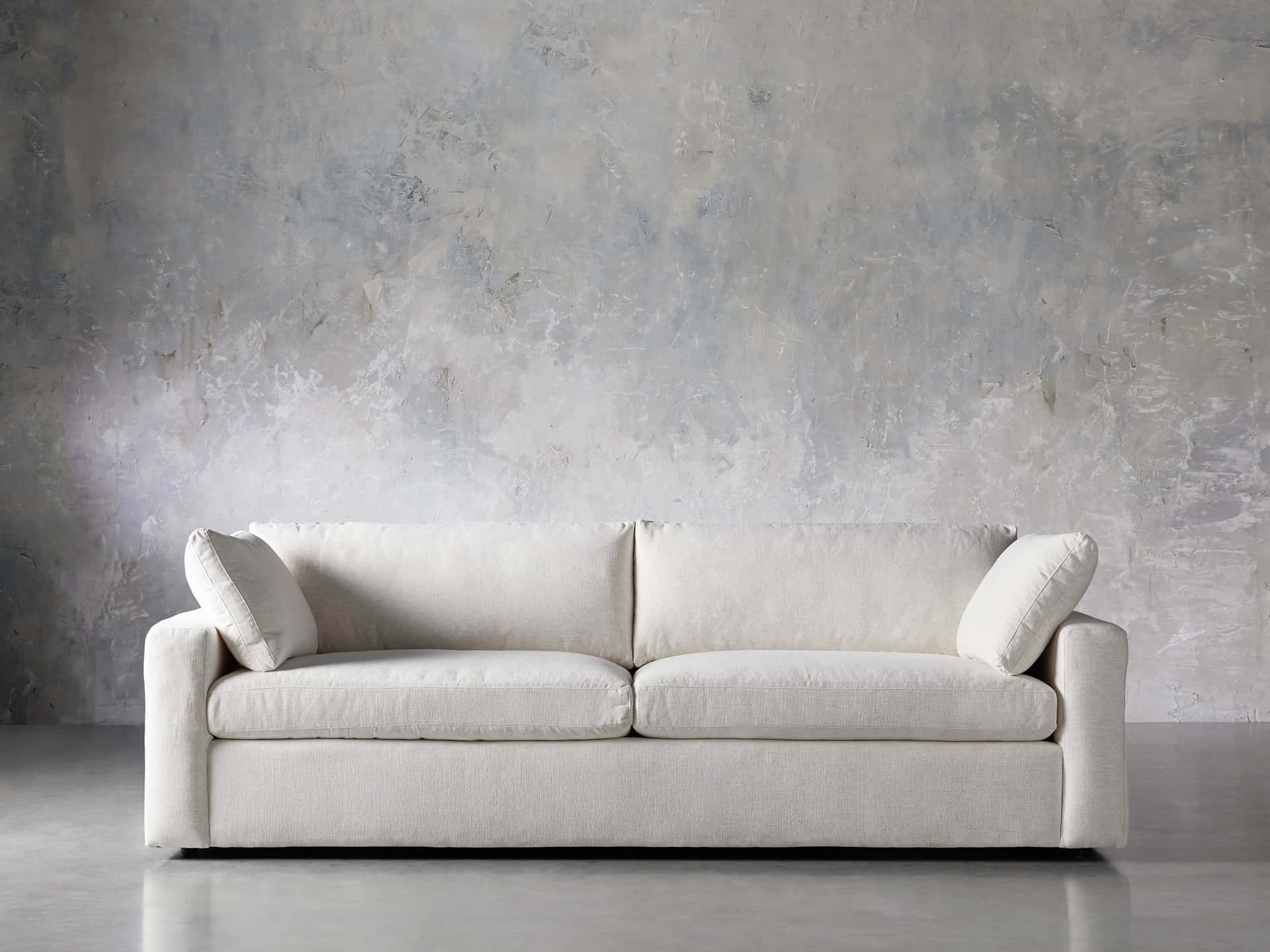 Luxurious White Couch