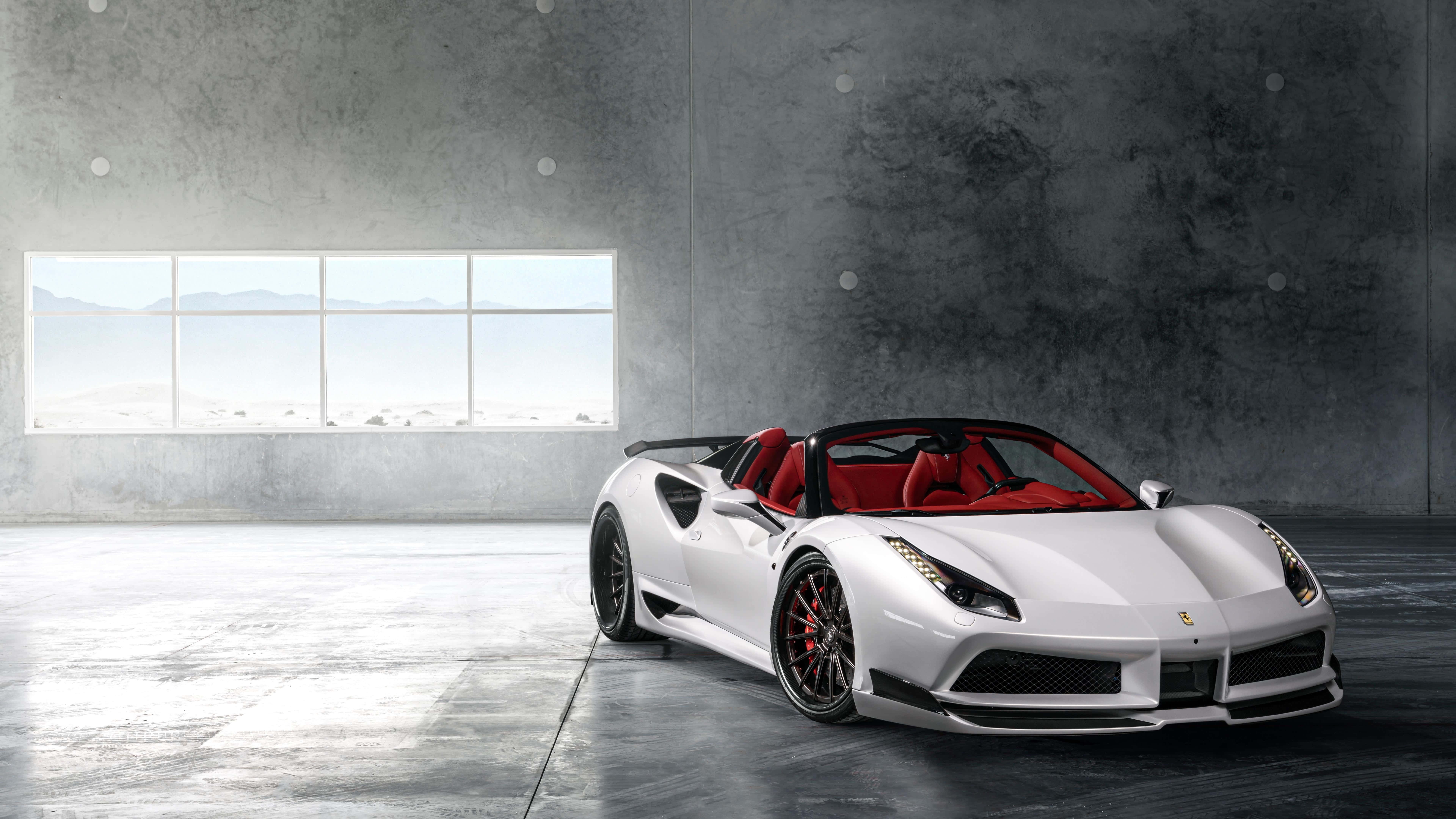 Luxurious White Ferrari Iphone Background