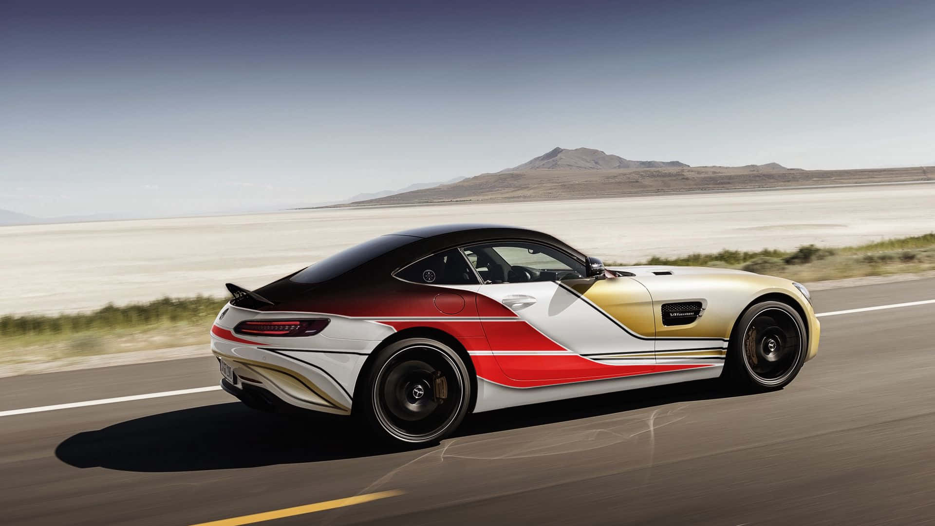 Luxury And Power Unite In The Mercedes-benz Car Background