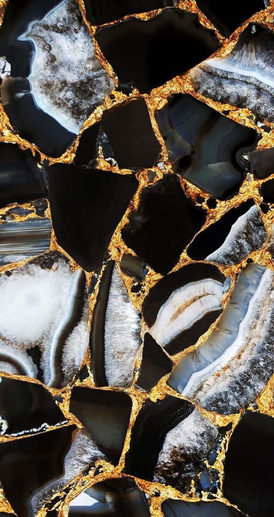Luxury Bling For Your Walls: Glitter Marble Wallpaper Background