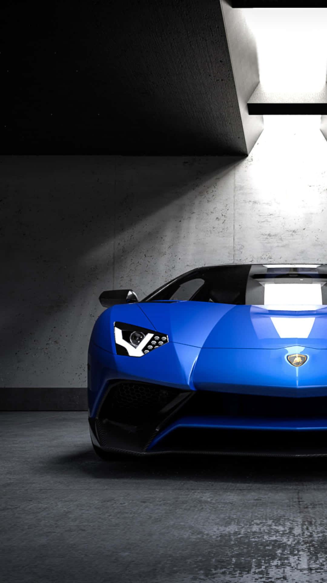 Luxury Car Enthusiasts Can Now Drive Their Dream Set Of Wheels With This Blue Lamborghini Iphone. Background