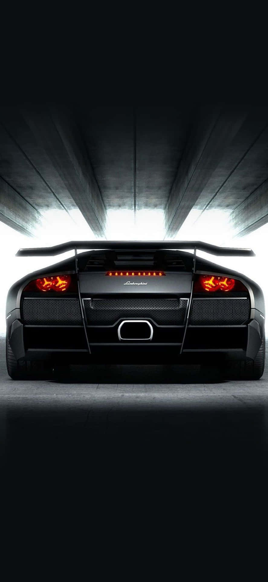Luxury Experience - Own A Black Lamborghini Smartphone Background