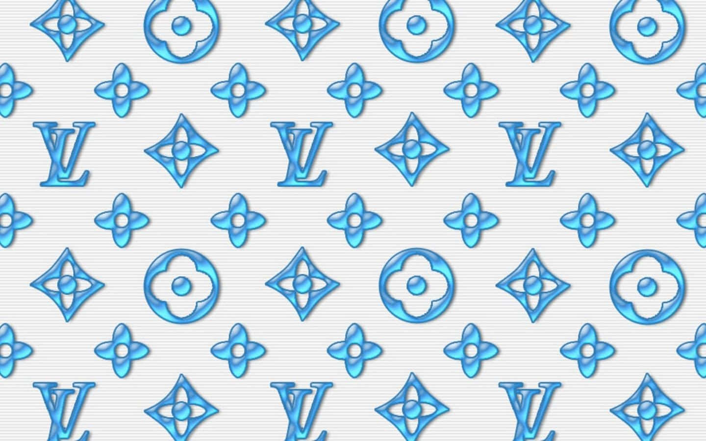 Luxury In Blue – Louis Vuitton Blue Collection Background