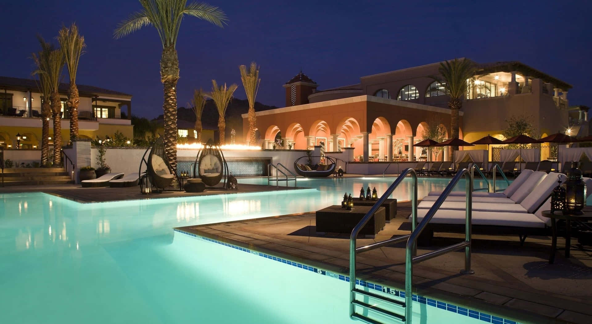 Luxury Resort Poolside Nighttime View.jpg