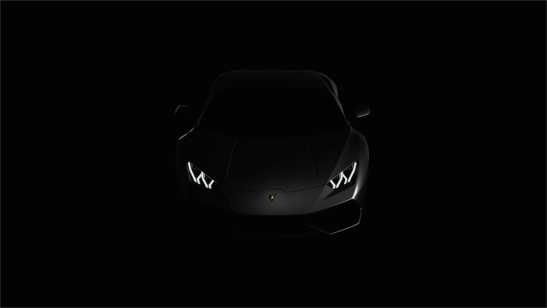 Luxury Sleek Black Supercar Background