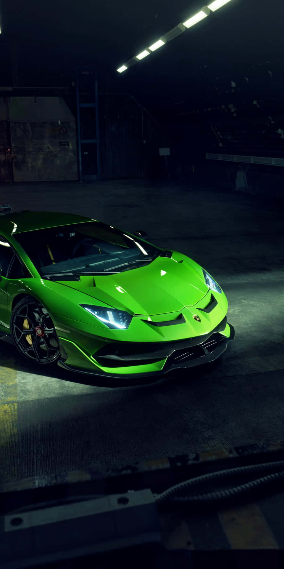 Luxury & Style - Green Lamborghini Iphone Background