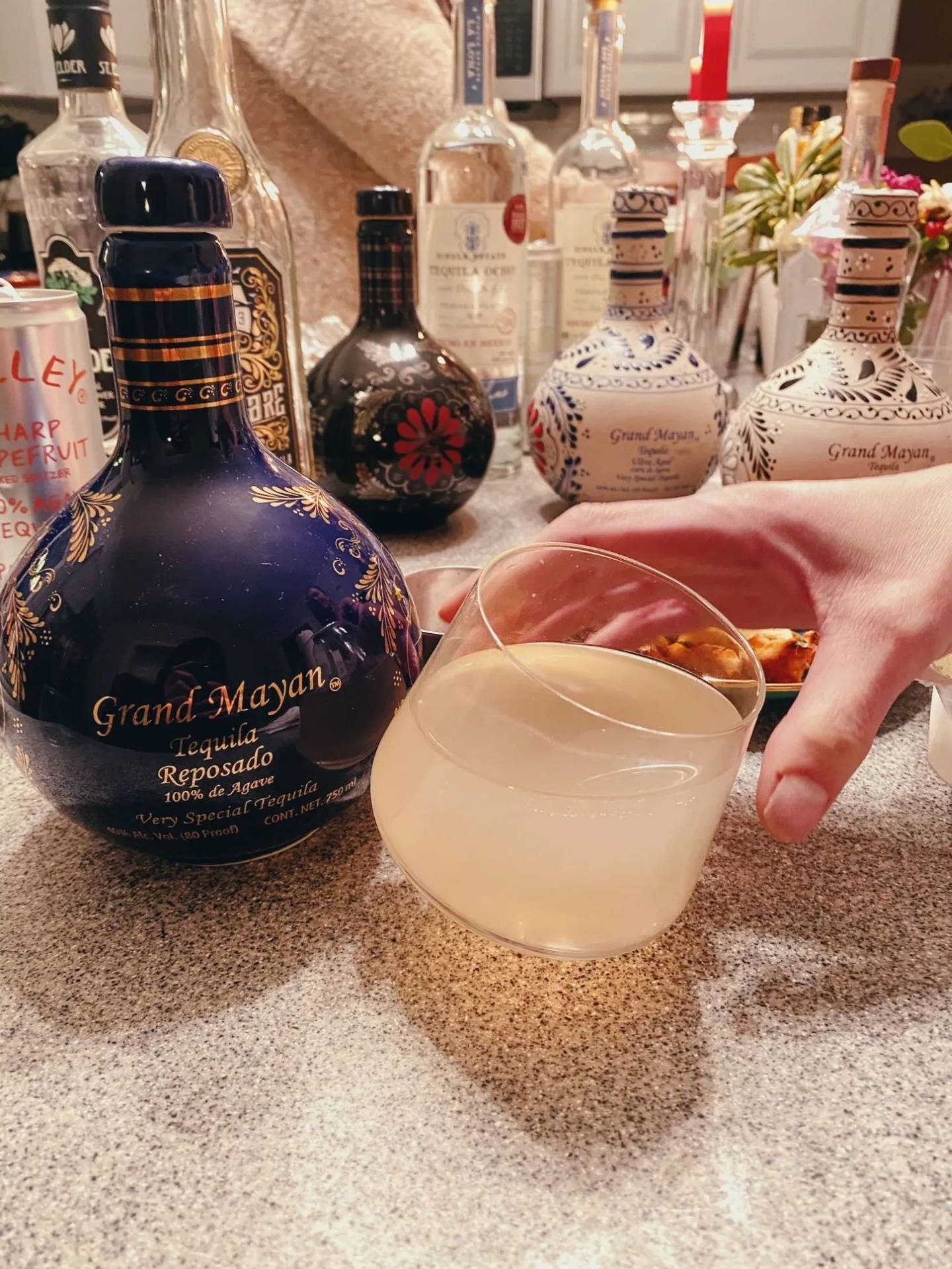 Luxury Tequila Experience With Grand Mayan Reposado Background