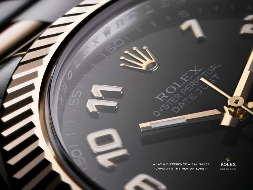 Luxury Unleashed - Rolex Oyster Perpetual Datejust Watch Background