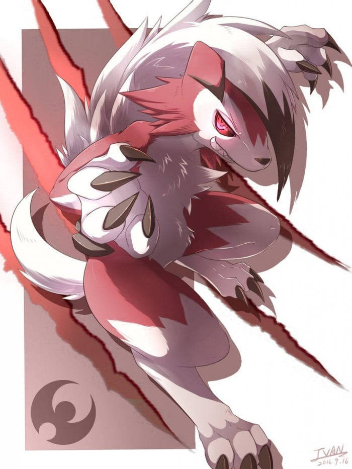 Lycanroc Scratch Background