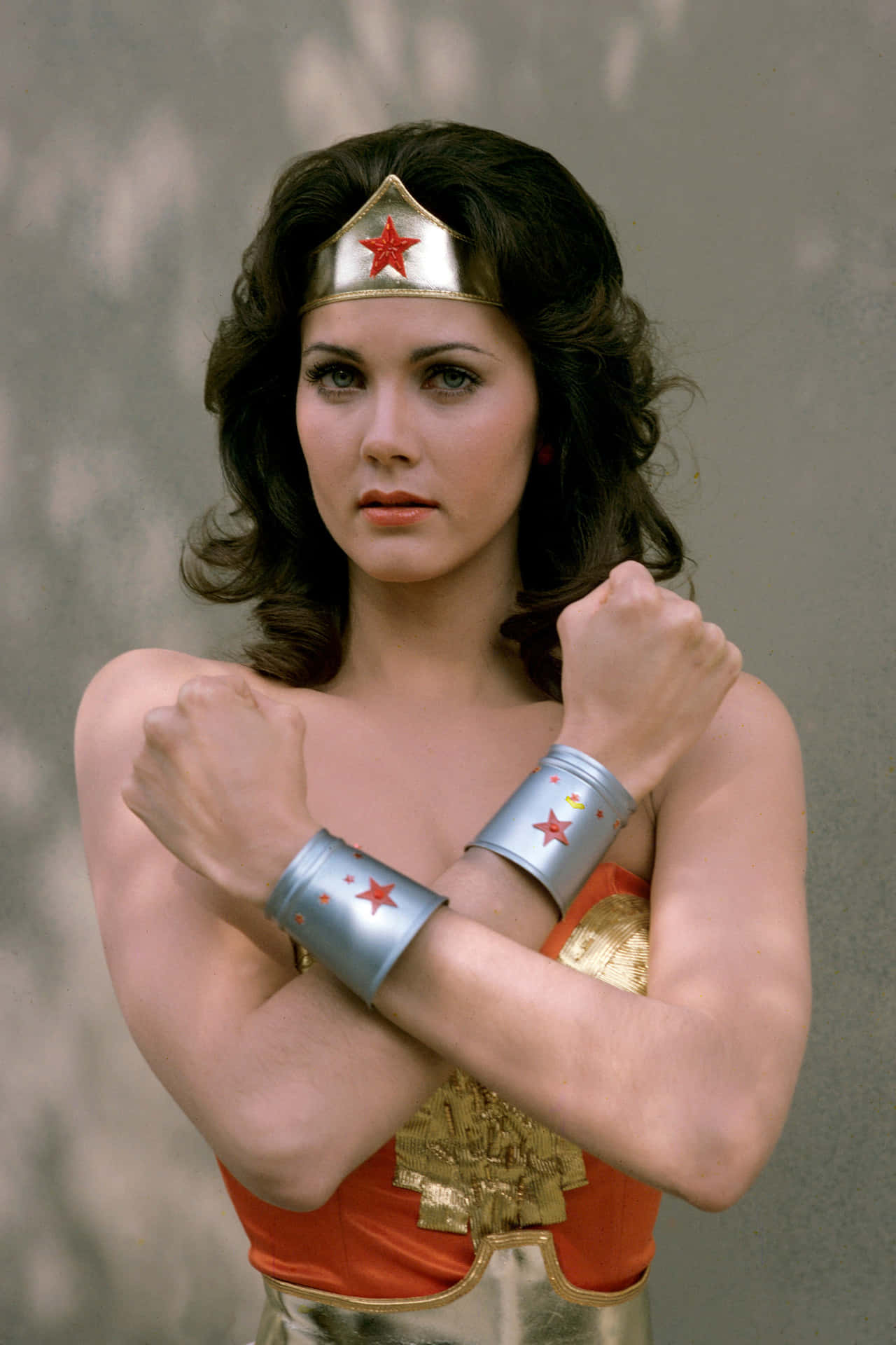 Lynda Carter Wonder Woman Pose Background