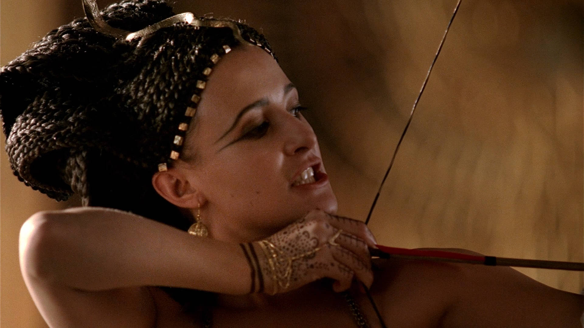 Lyndsey Marshal Cleopatra Holding Bow