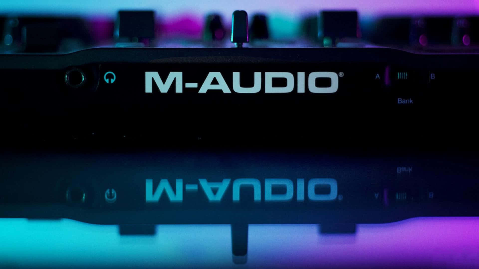 M Audio Interface Neon Glow