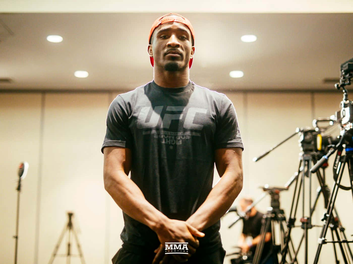 M M A Fighter Geoff Neal Media Day Background