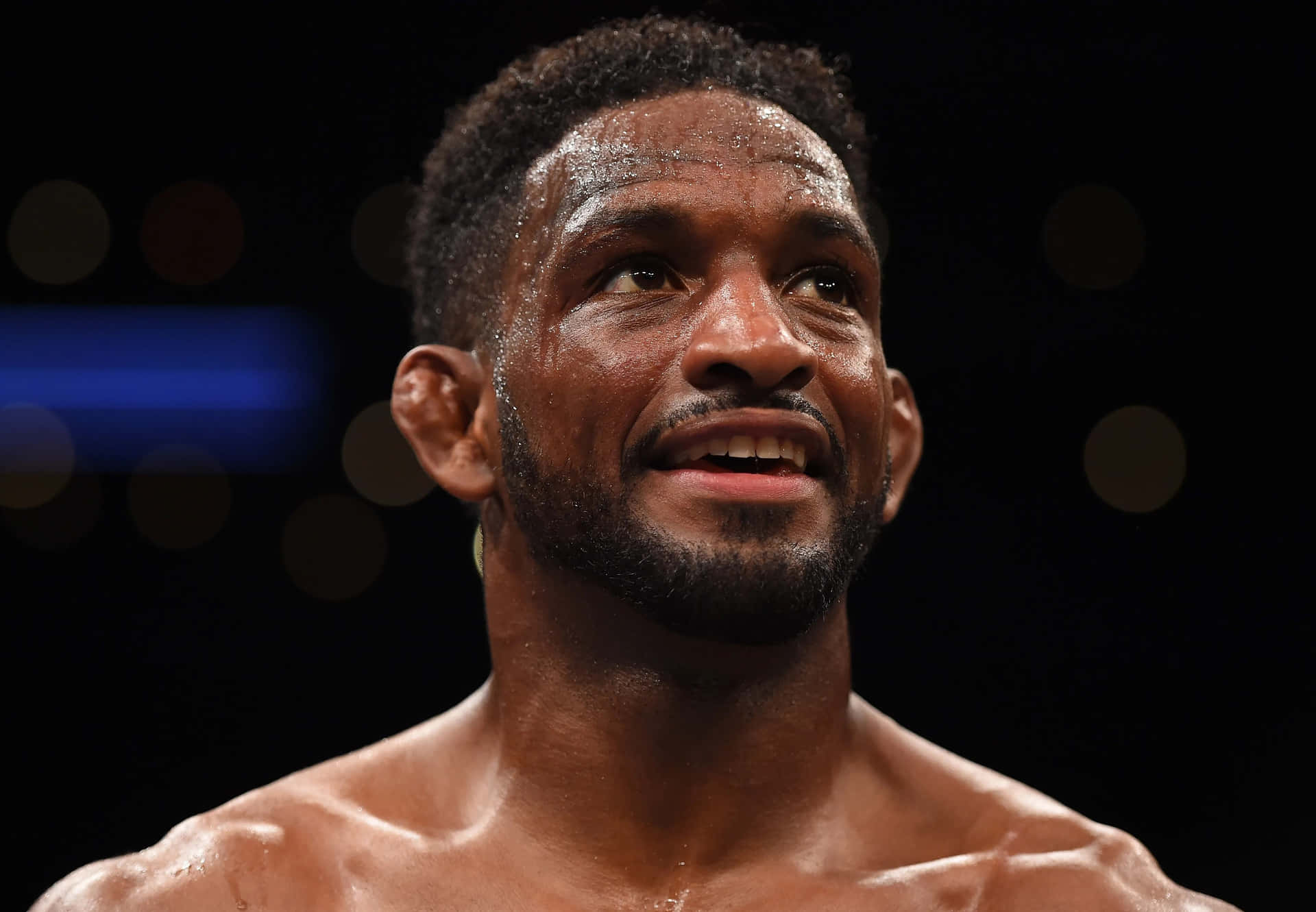 M M A Fighter Geoff Neal Portrait Background