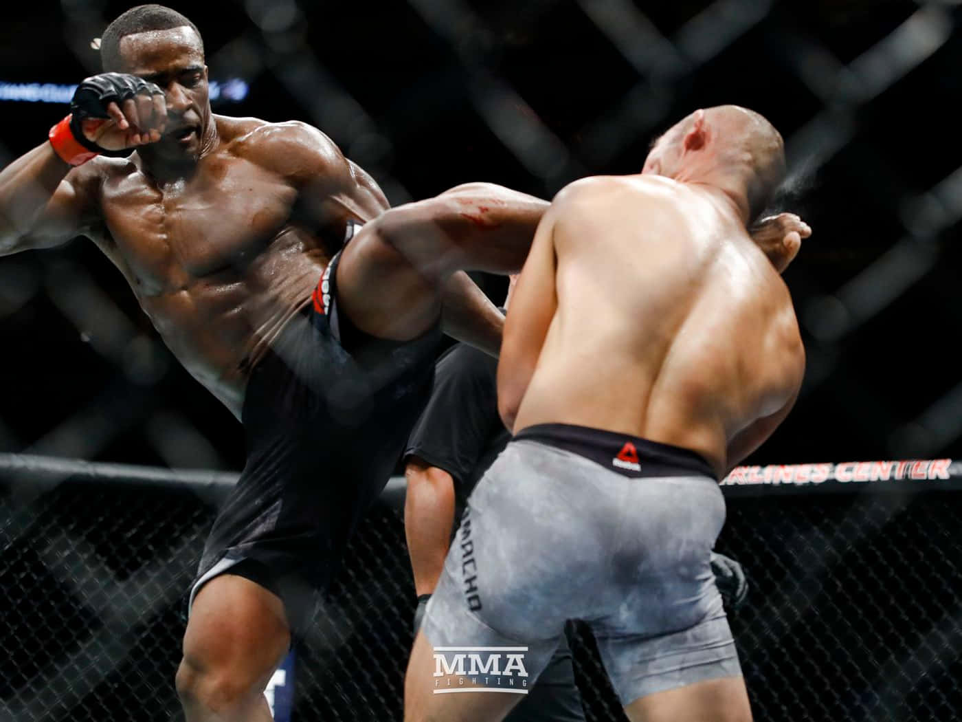 M M A Fighter Geoff Neal Powerful Punch Background