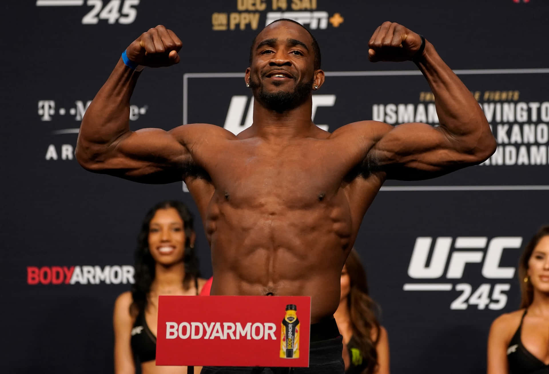 M M A Fighter Weigh In Flex Background