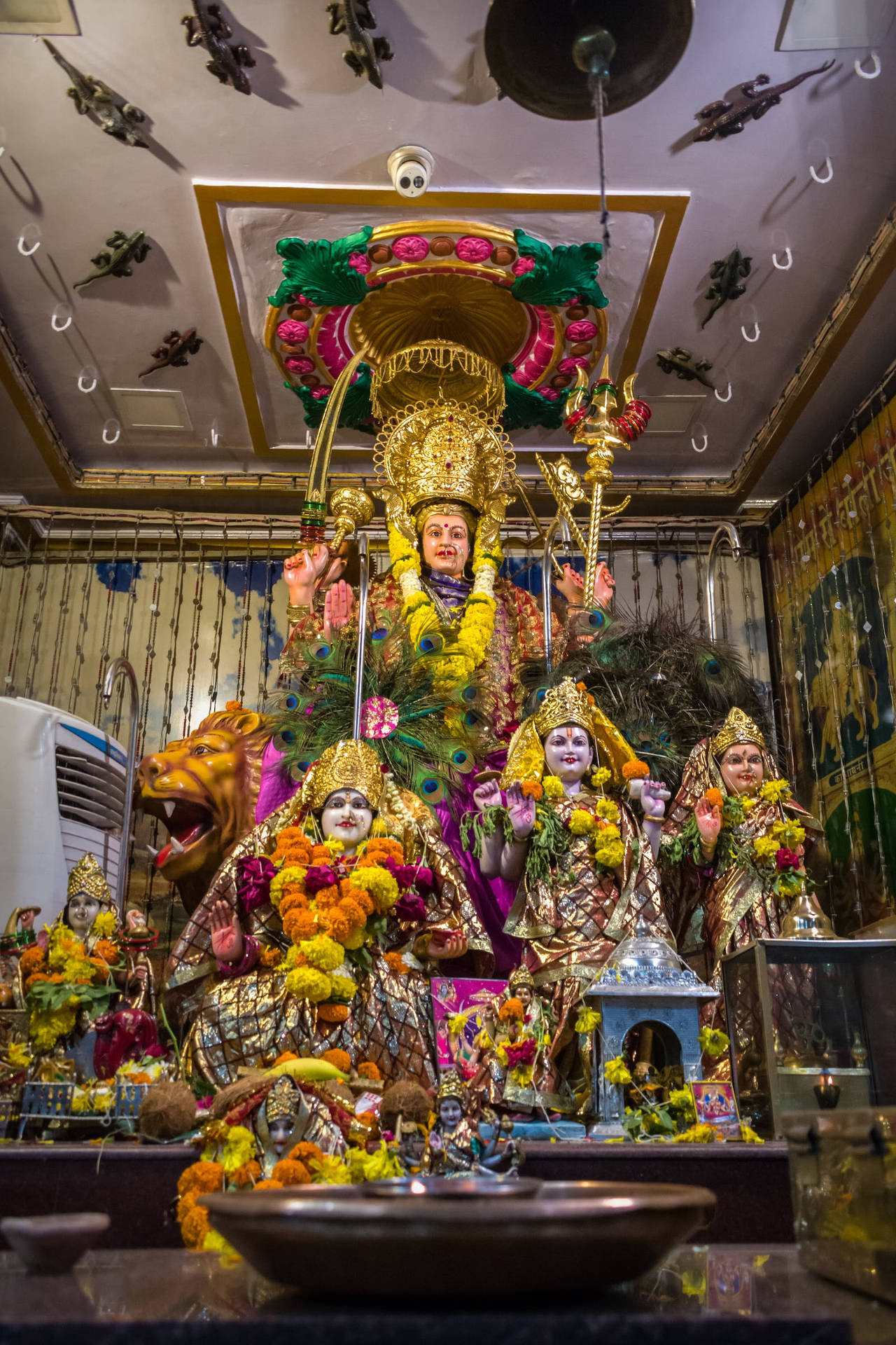 Maa Durga Shrine Background