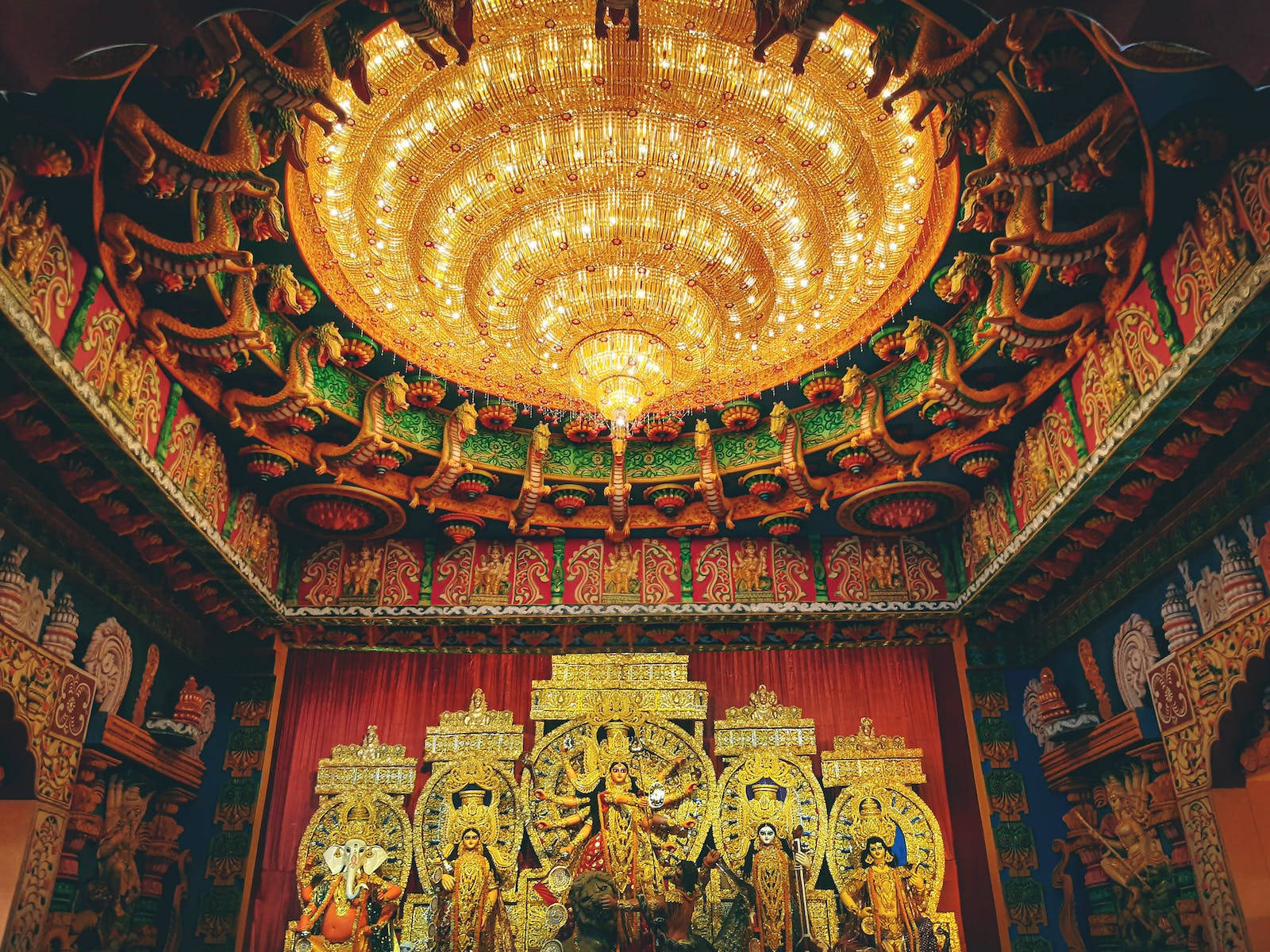 Maa Durga Temple Background