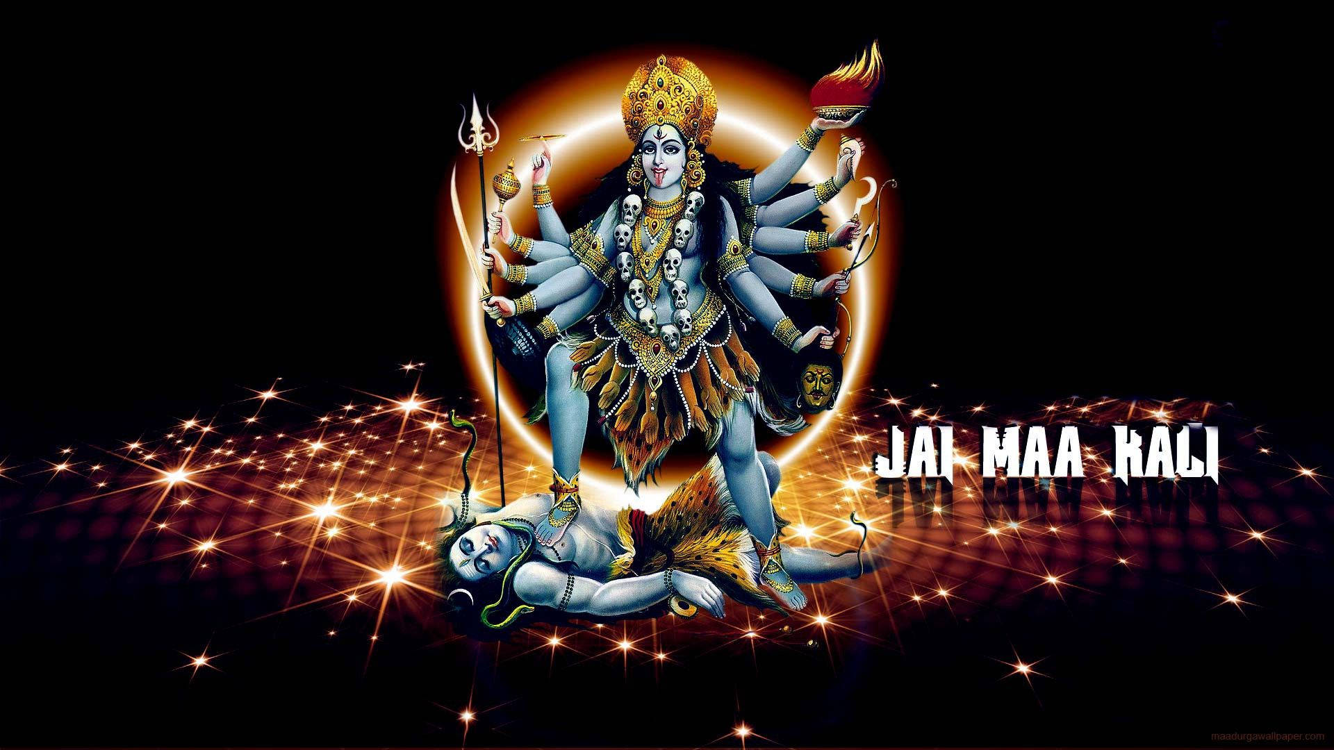 Maa Kali And Shiva Sparkle Effects