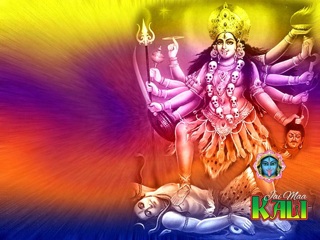 Maa Kali Shiva Colorful Aesthetic