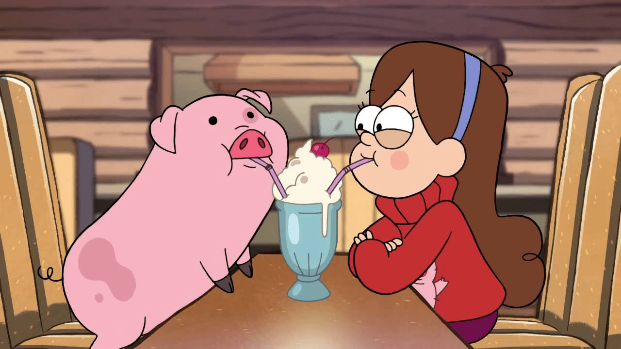 Mabel And Waddles Milkshake Background