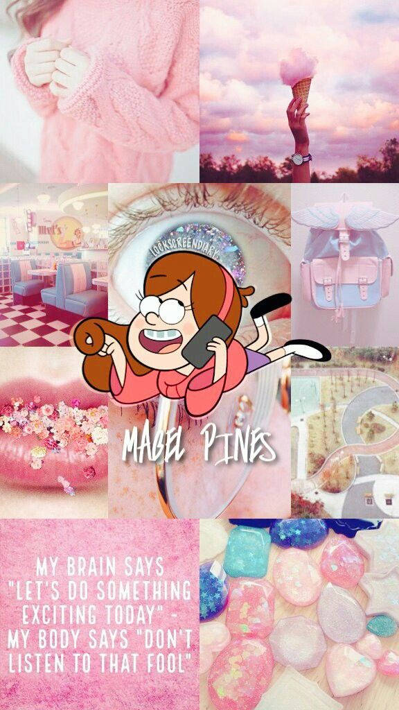 Mabel Pines Cute Pink Things Background