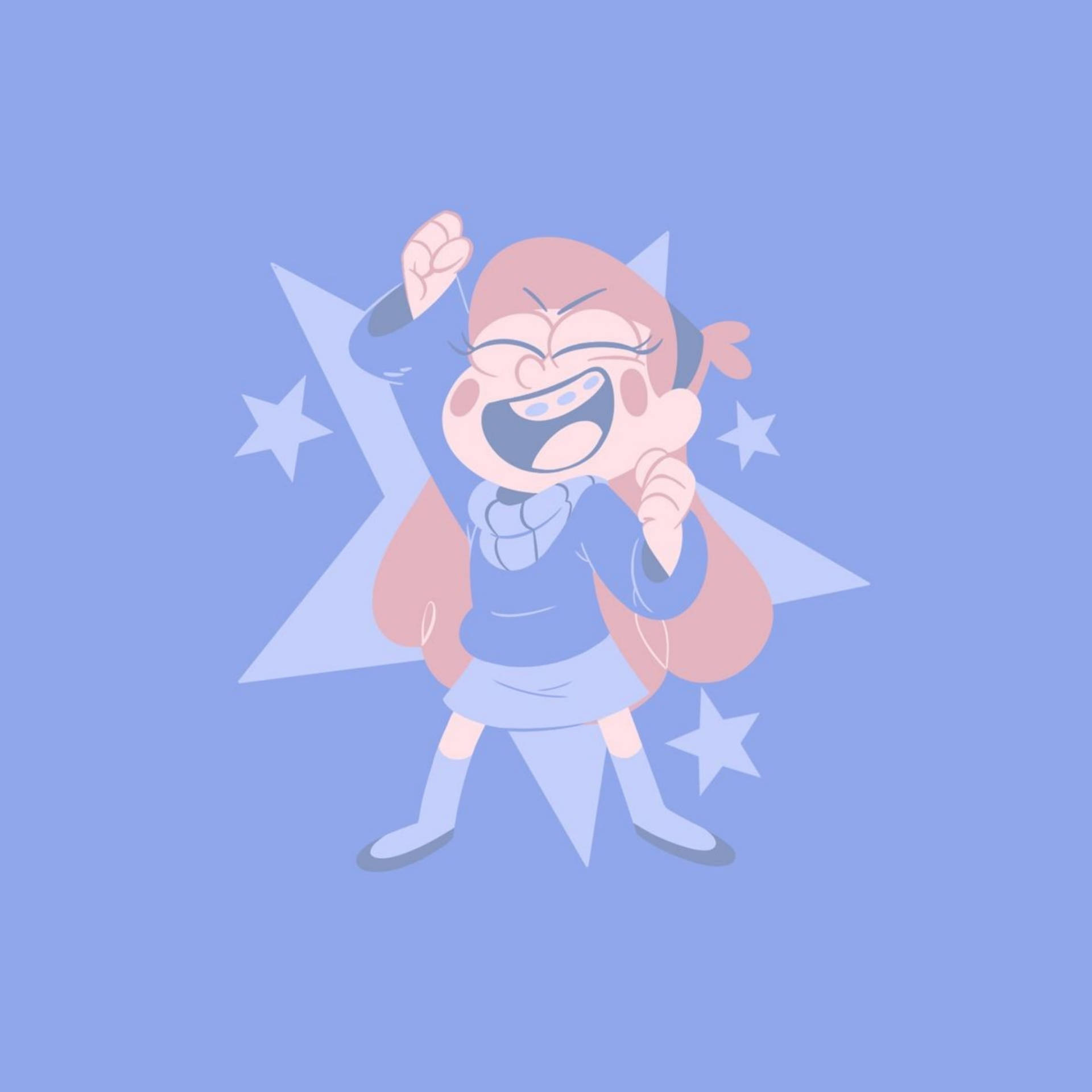 Mabel Pines Pale Blue Background
