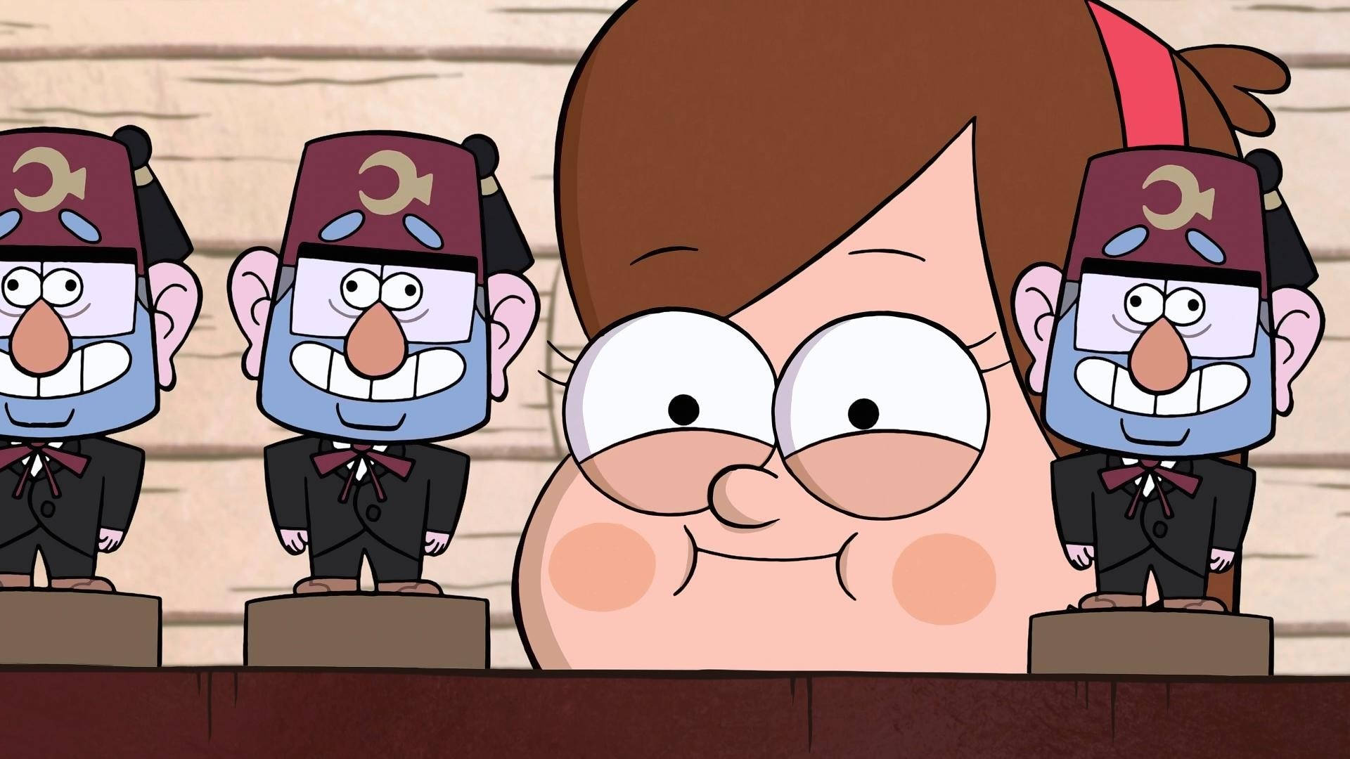 Mabel Pines With Grunkle Stan Toys Background