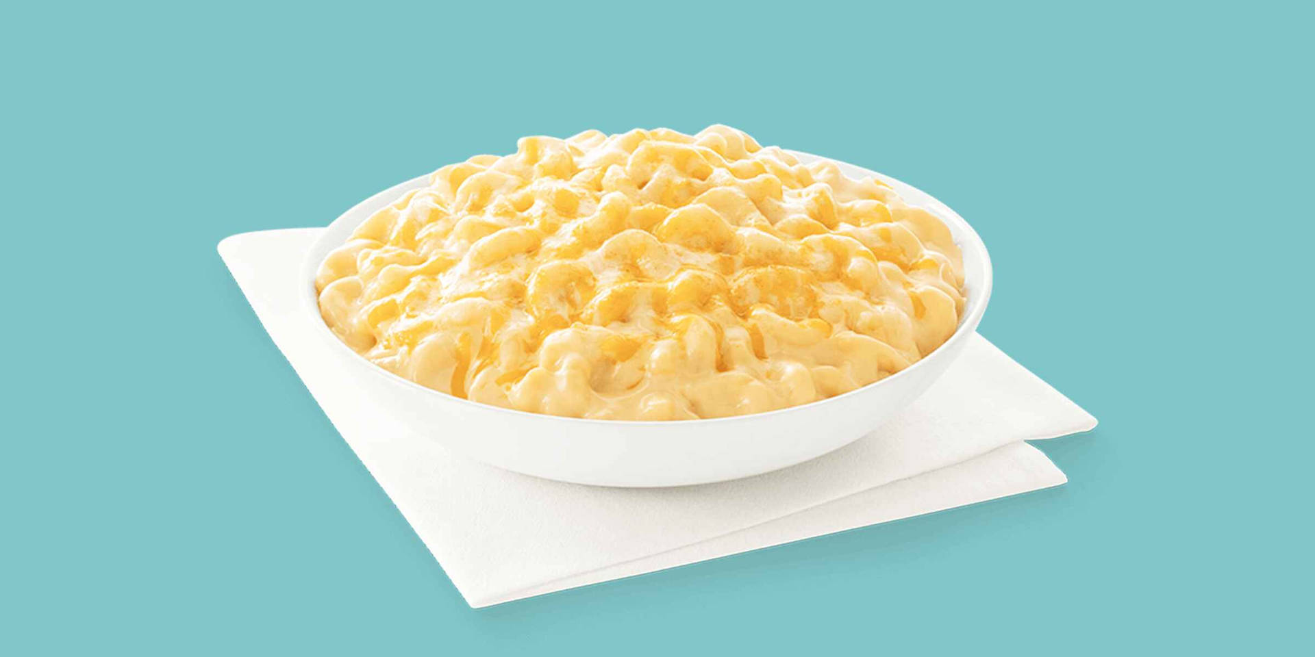 Mac And Cheese On Blue Background Background