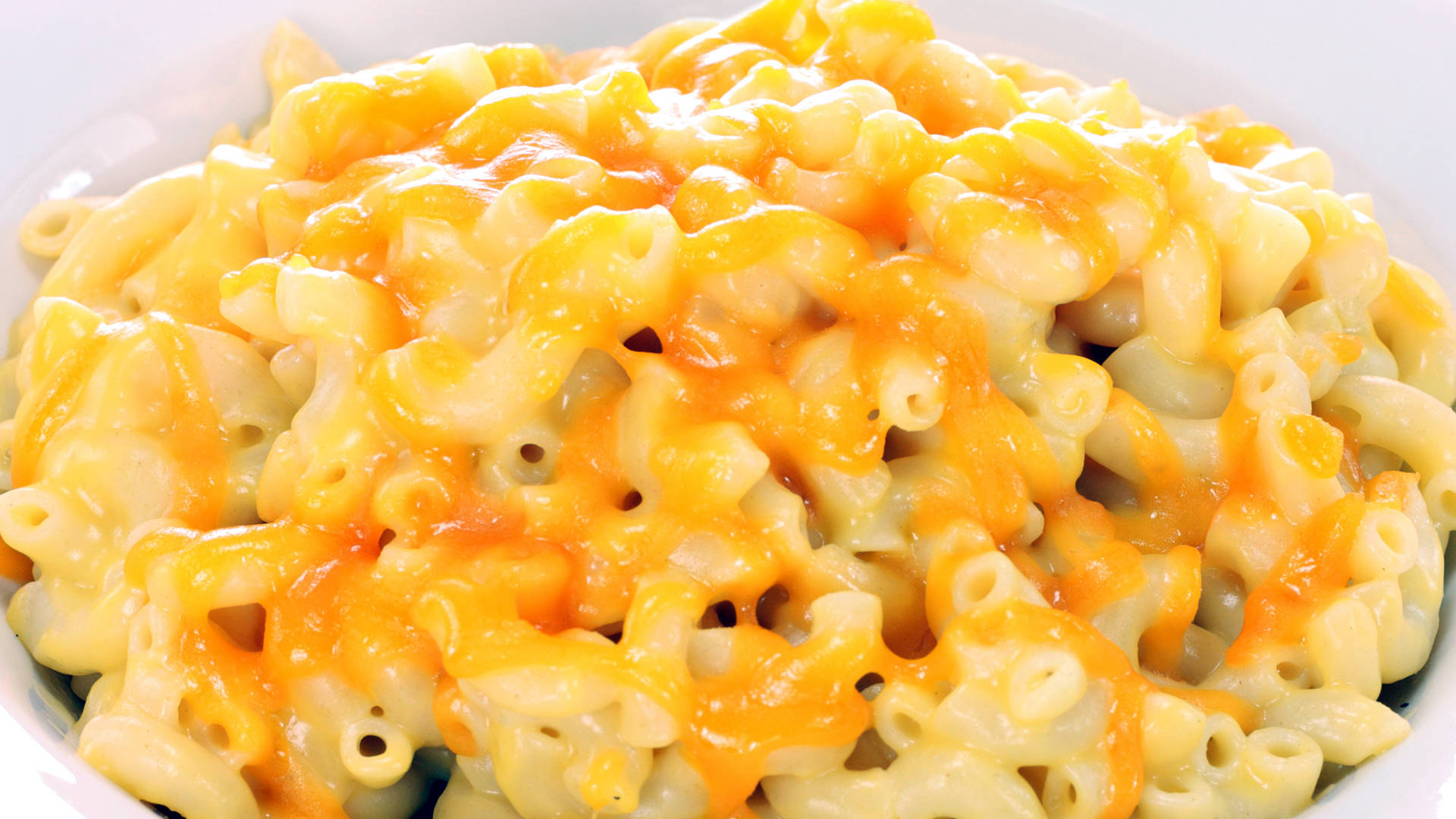 Mac And Cheese With Melted Cheddar Background