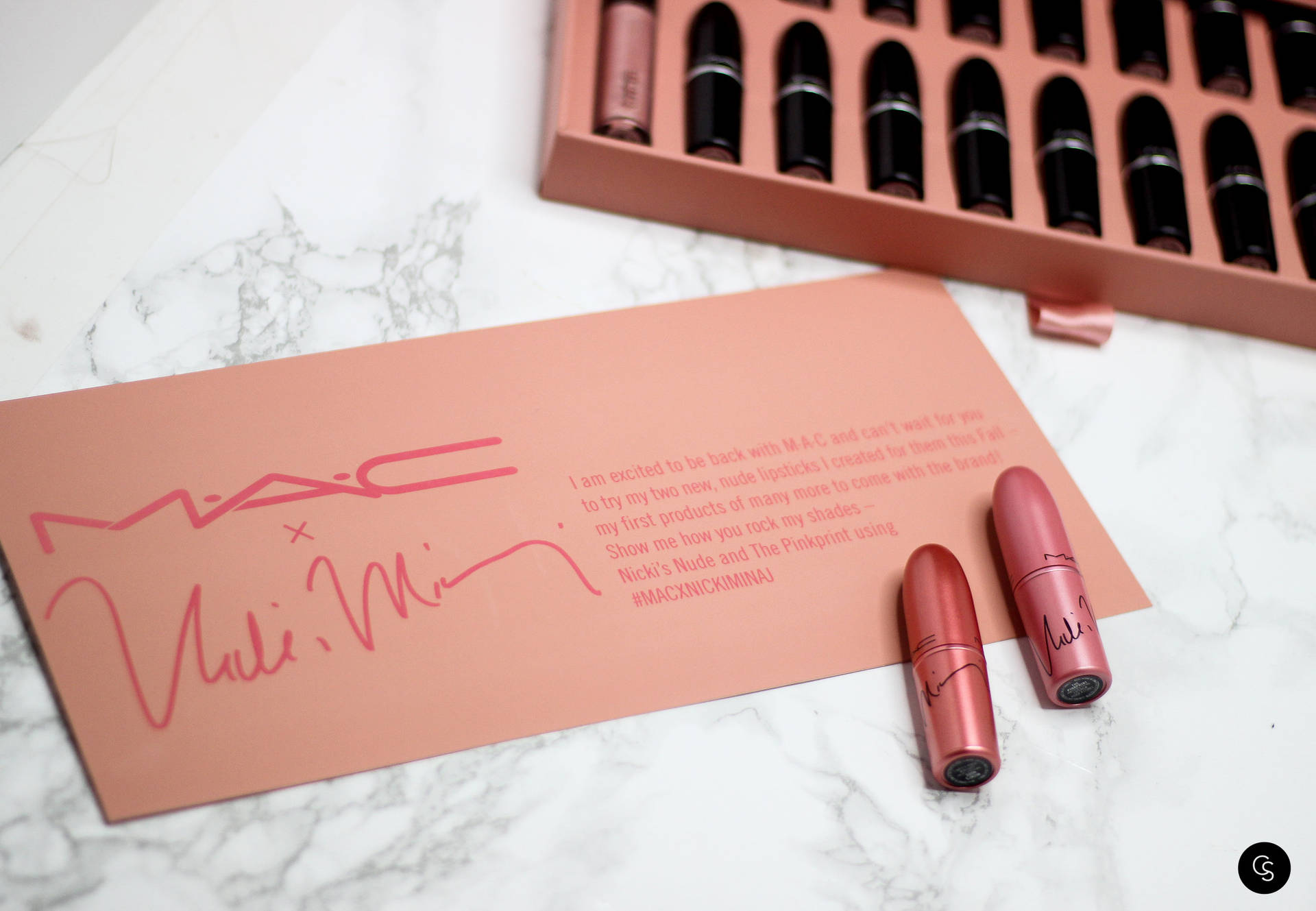 Mac Cosmetics Nicki Nude Lipsticks Background