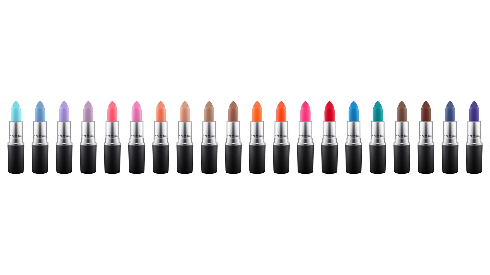 Mac Cosmetics Rainbow Lipsticks Background