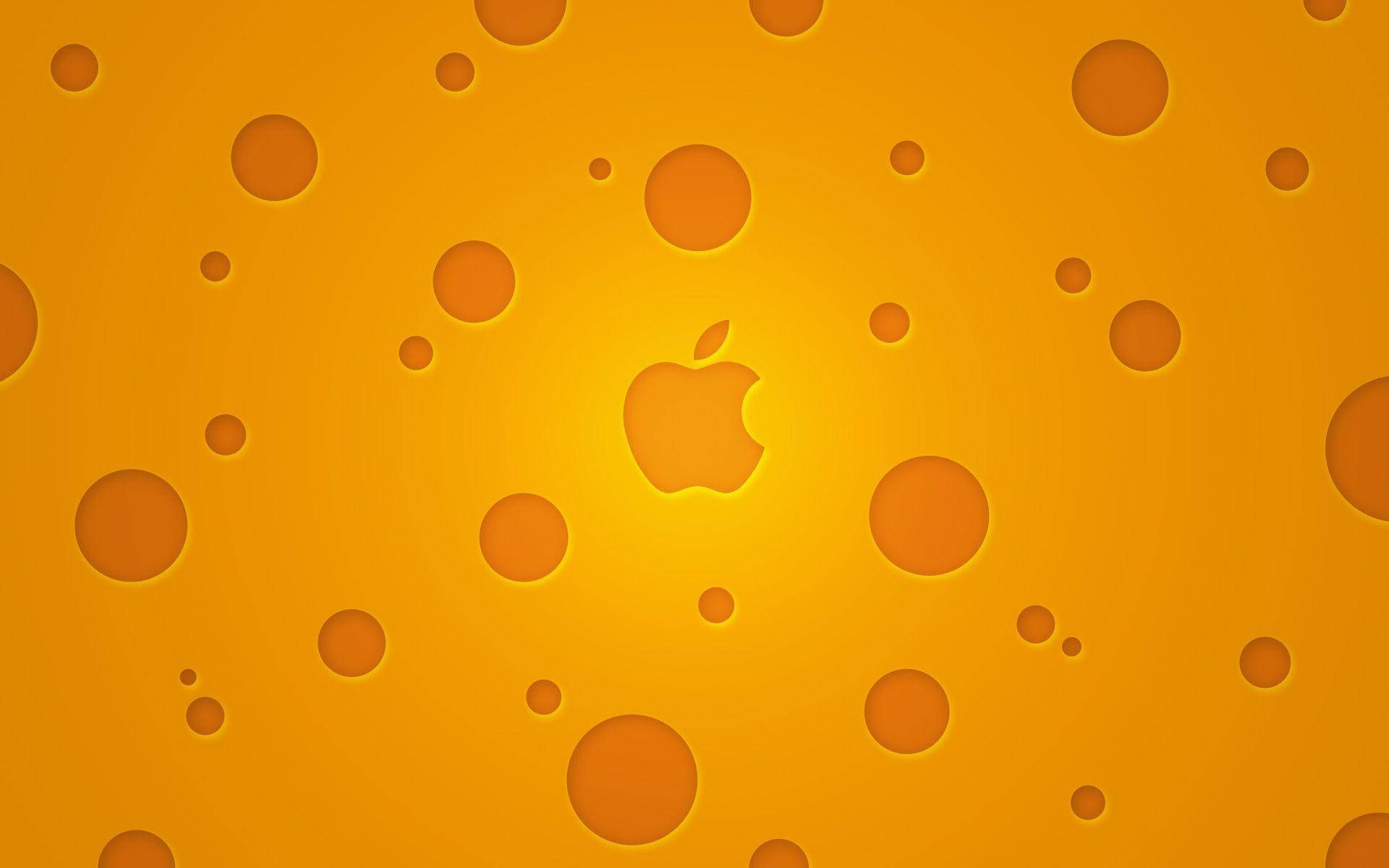 Mac Logo On Cheese Background Background