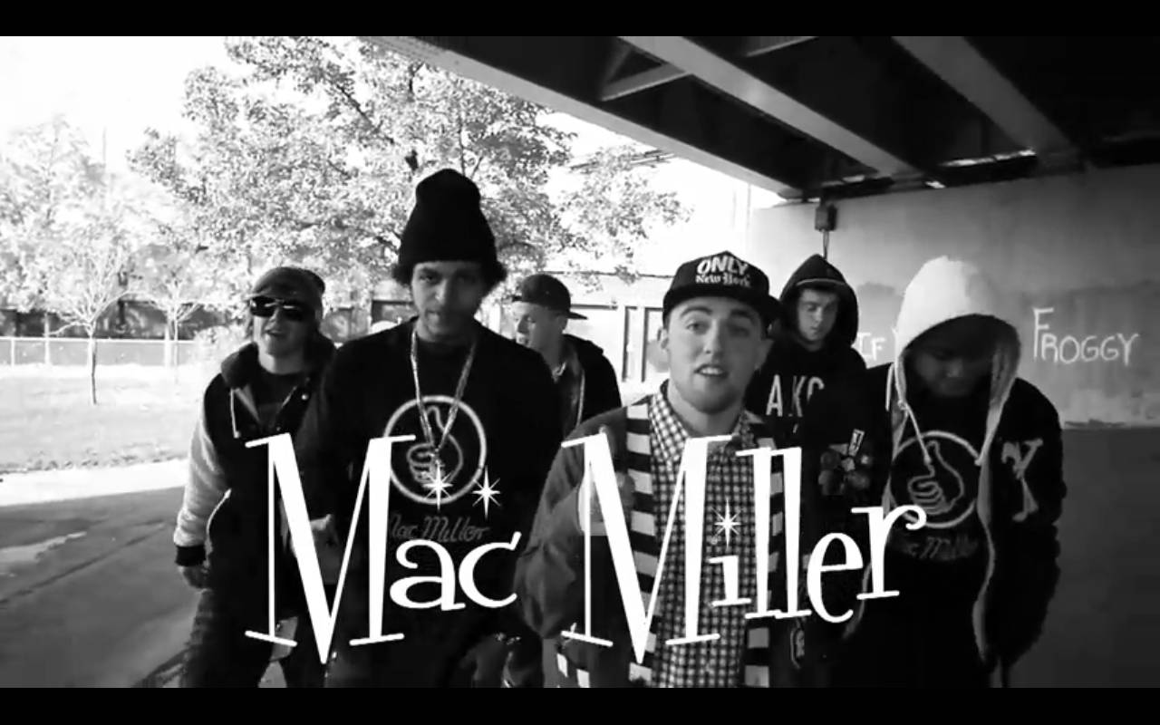 Mac Miller And Rappers Under Bridge Background