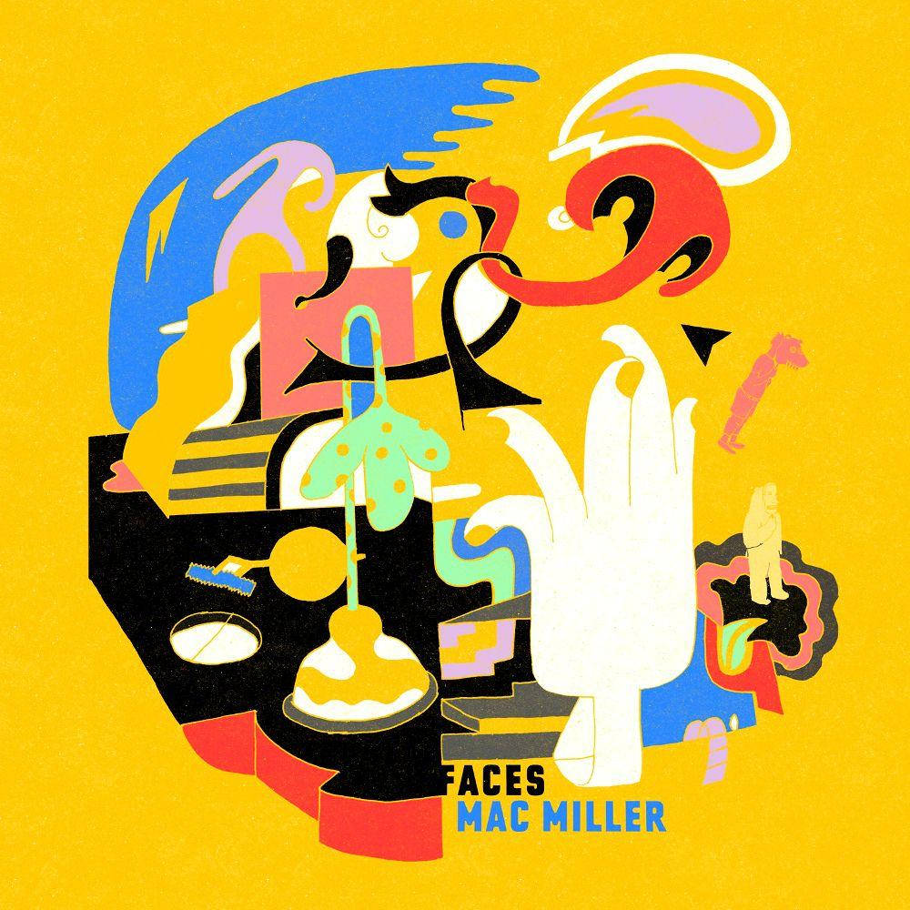 Mac Miller Faces Mixtape Album Background
