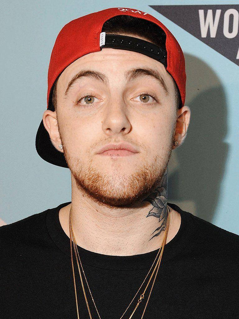 Mac Miller In Cap And Necklace