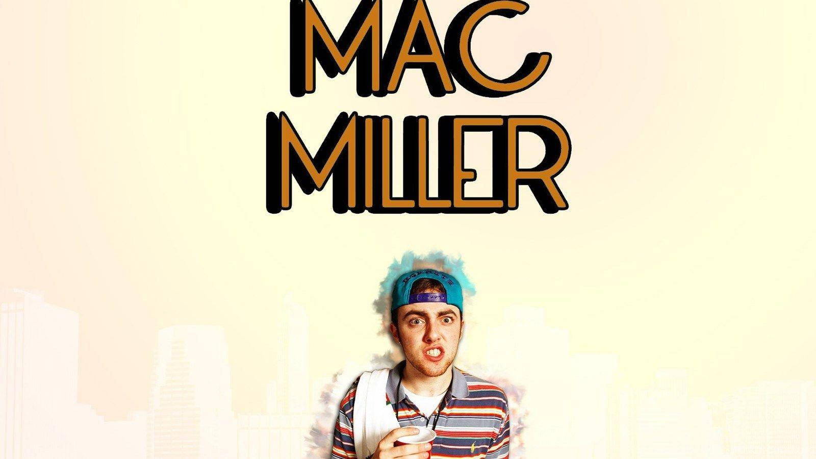 Mac Miller Yellow Wallpaper And Text Background