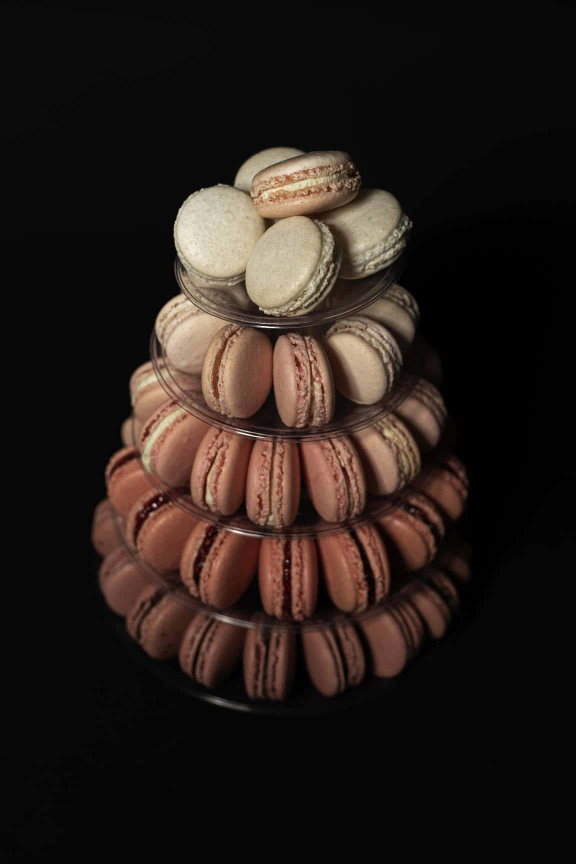 Macaron Stacked Like A Tower Background