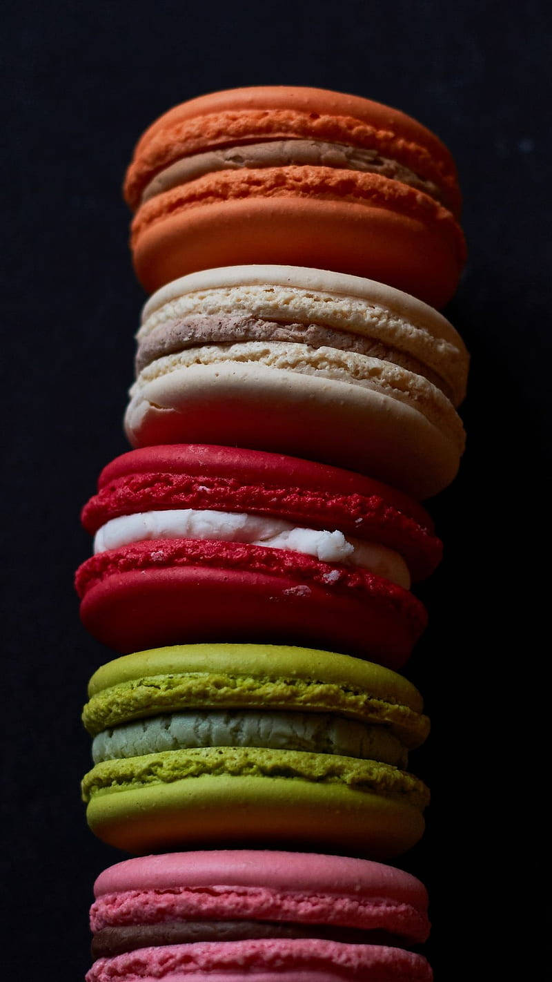 Macaroon Tower Cookie Iphone Background
