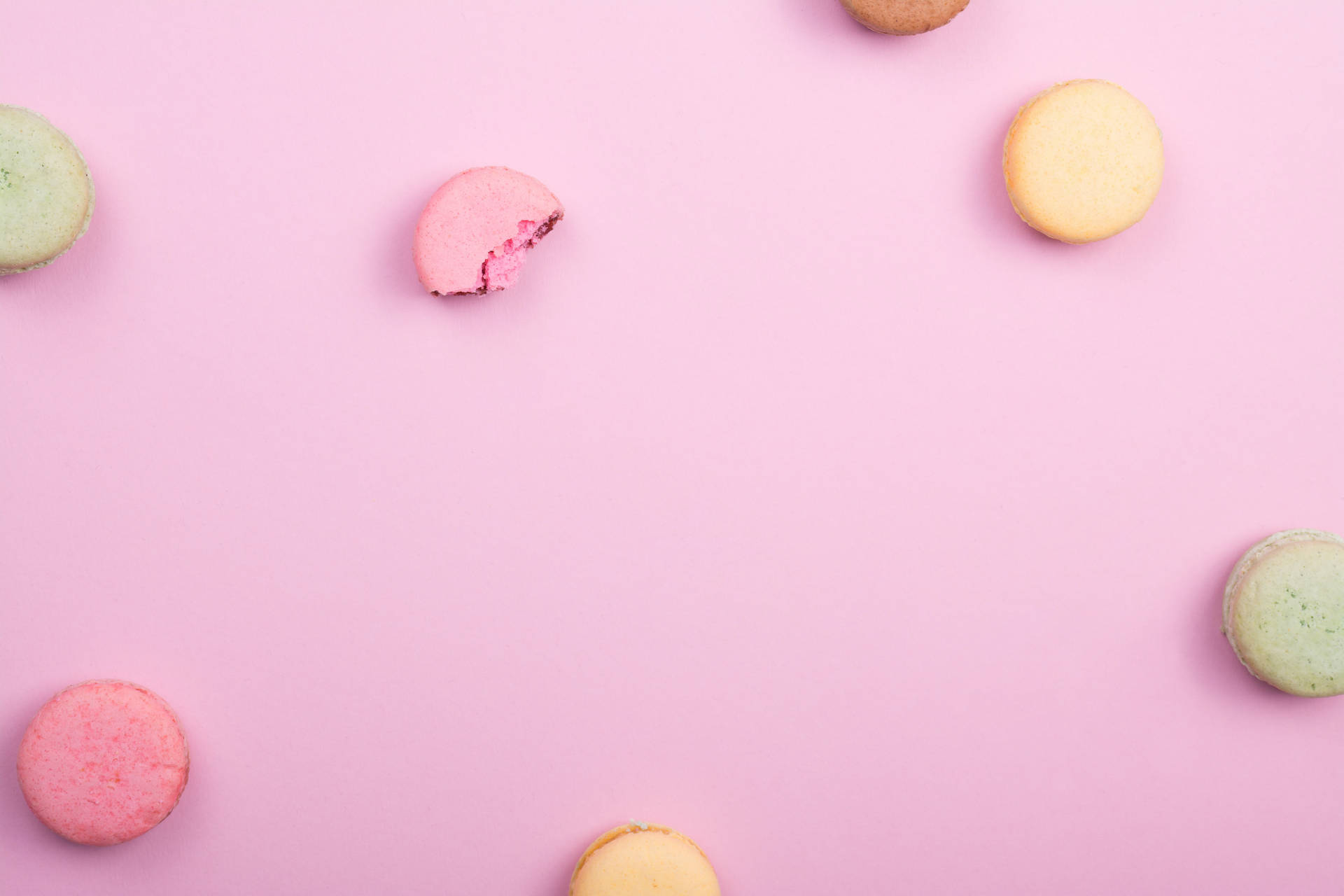 Macaroons Aesthetic Pattern Background