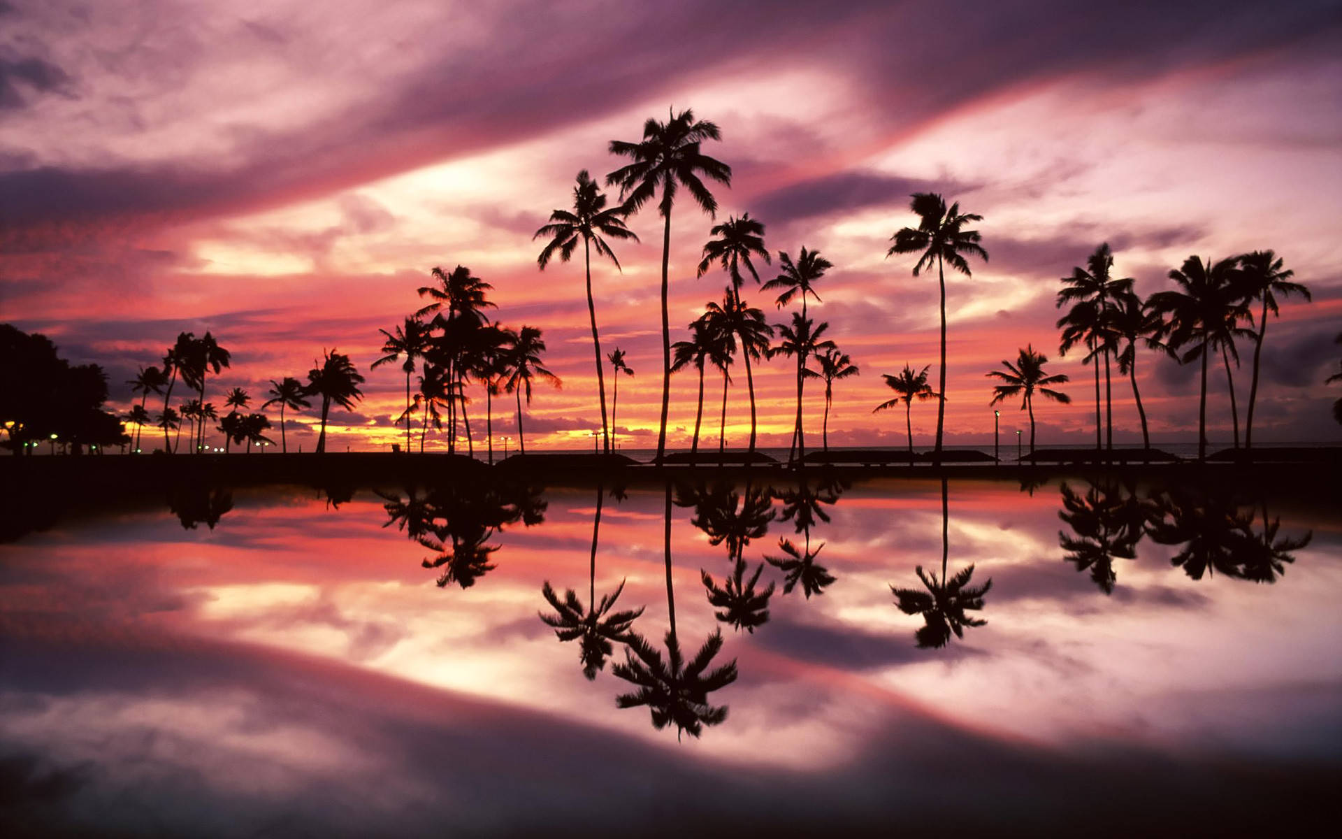Macbook Air Island Sunset Background