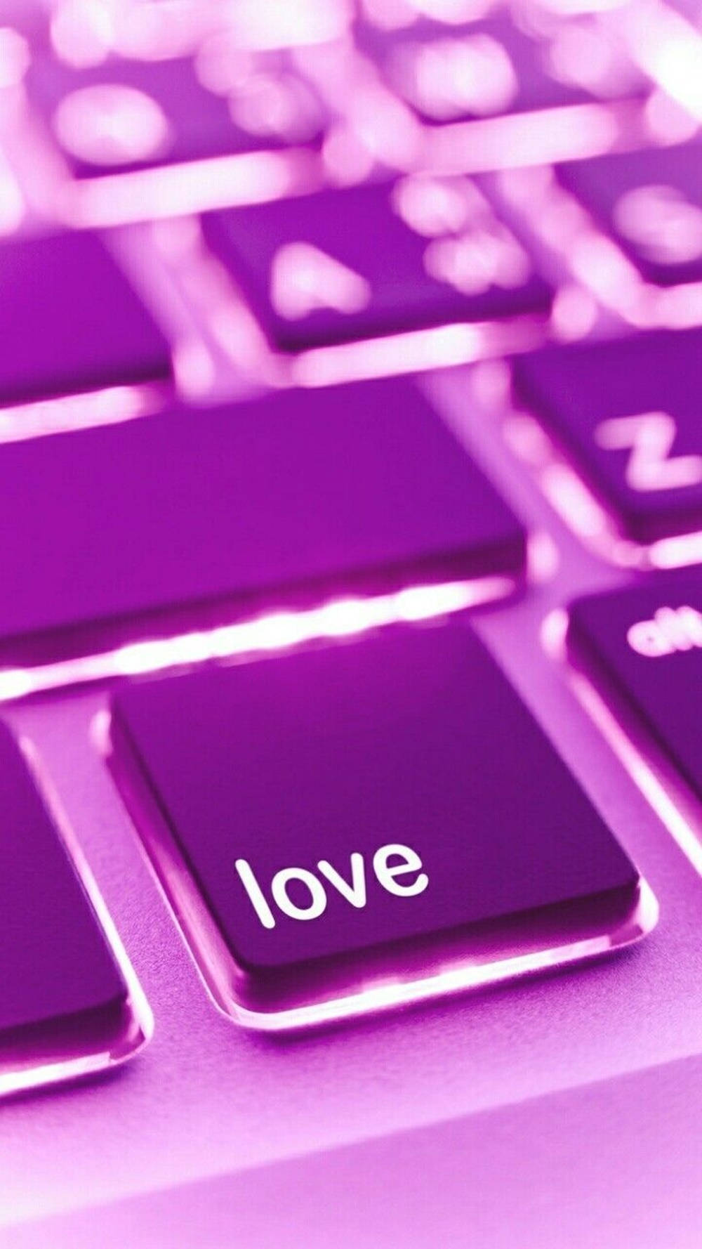 Macbook Love Keyboard Aesthetic Background