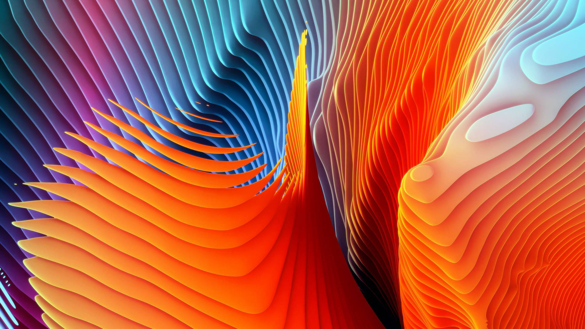 Macbook Pro Orange Art Background