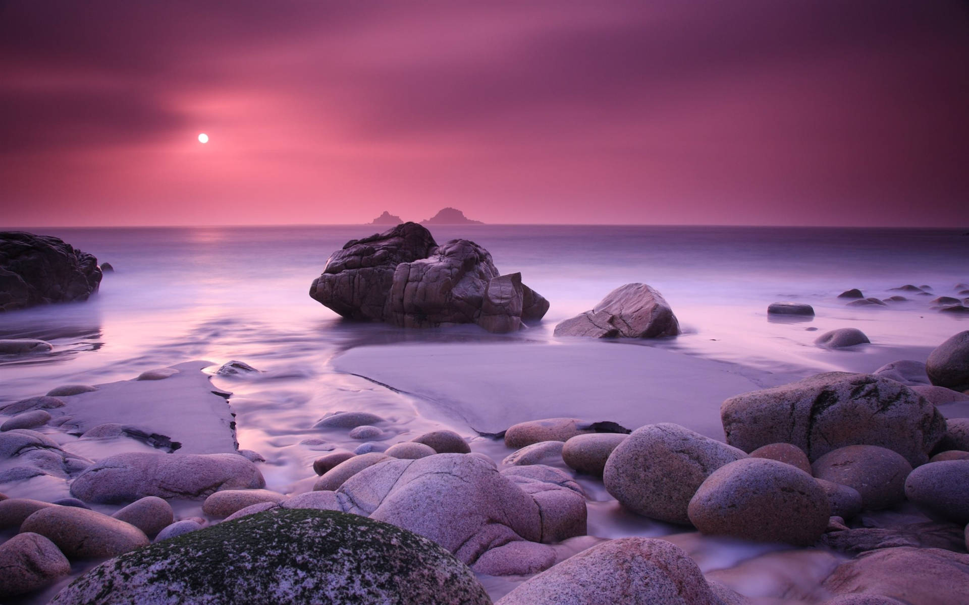 Macbook Pro Pink Shore Scenery Background